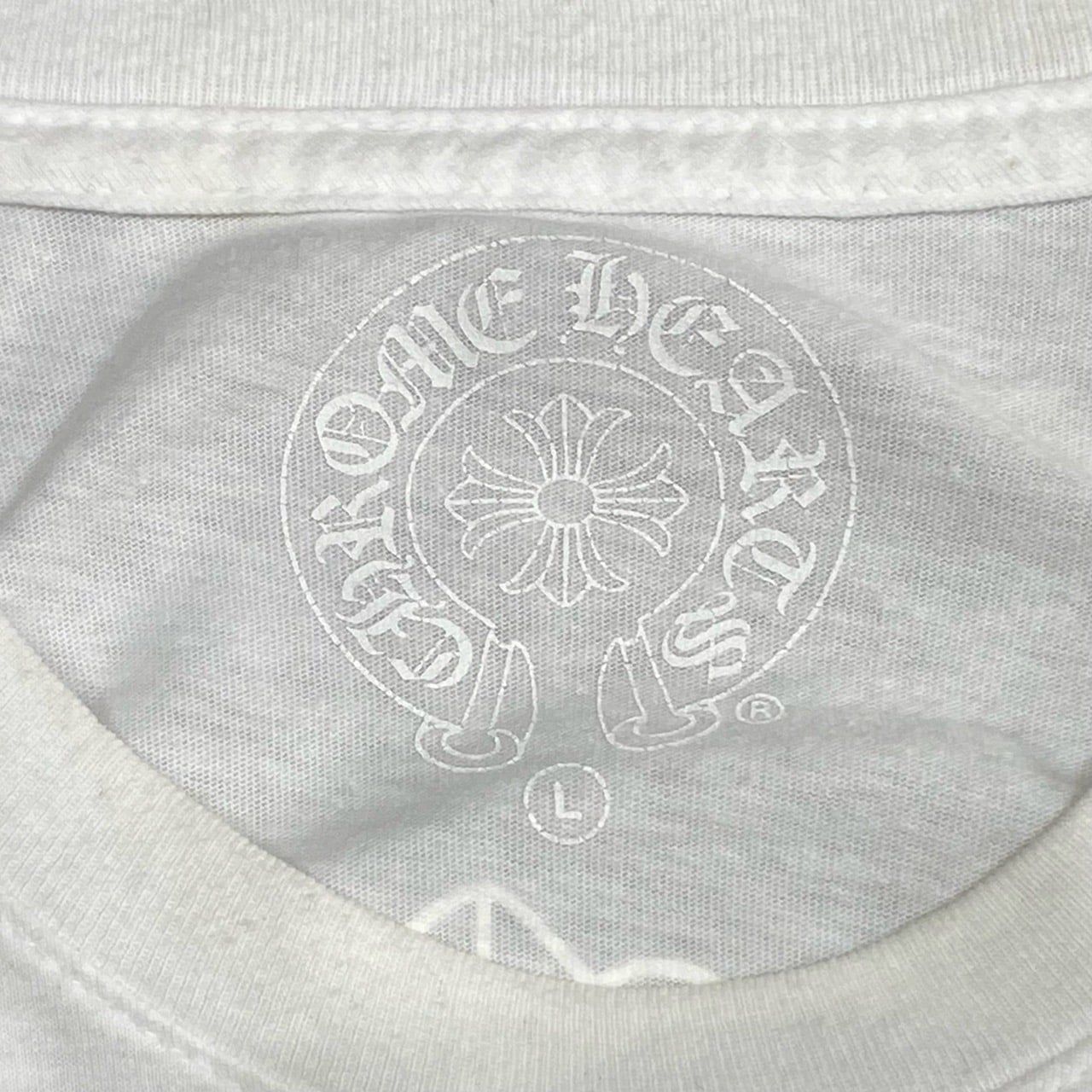  CHROME HEARTS POCKET LOGO WHITE T-SHIRT 