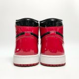  NIKE AIR JORDAN 1 RETRO HIGH OG PATENT BRED 555088 063 