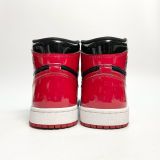  NIKE AIR JORDAN 1 RETRO HIGH OG PATENT BRED 555088-063 
