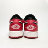 NIKE AIR JORDAN 1 LOW BRED TOE (GS) 553560-612 