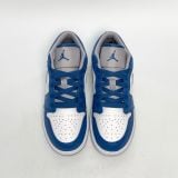  NIKE AIR JORDAN 1 LOW GS TRUE BLUE CEMENT 553560-412 