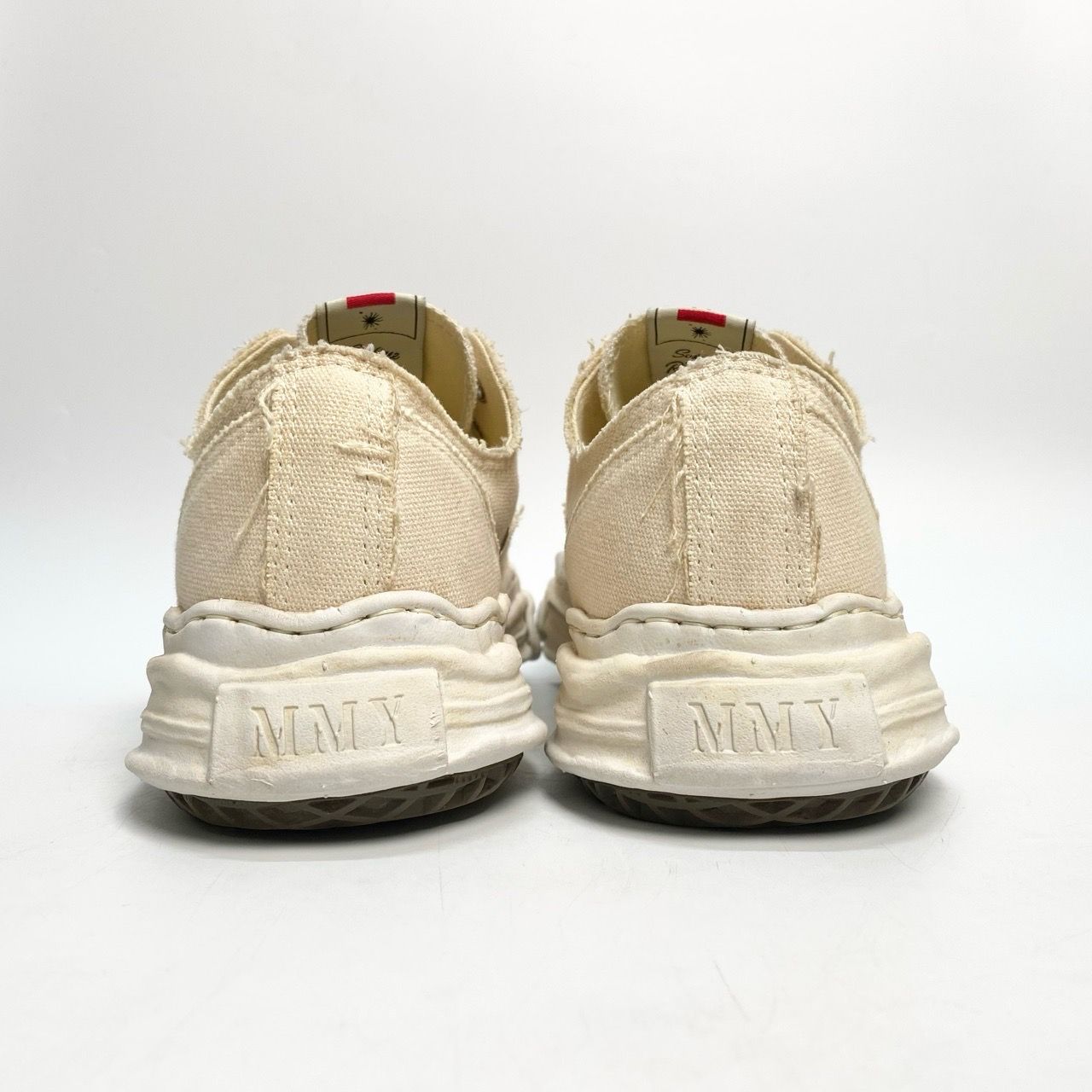 MAISON MIHARA YASUHIRO HANK LOW ORIGINAL SOLE OVER DYED CANVAS LOW-TOP A08FW719 