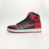  NIKE AIR JORDAN 1 RETRO BRED BANNED (2016) 555088-001 