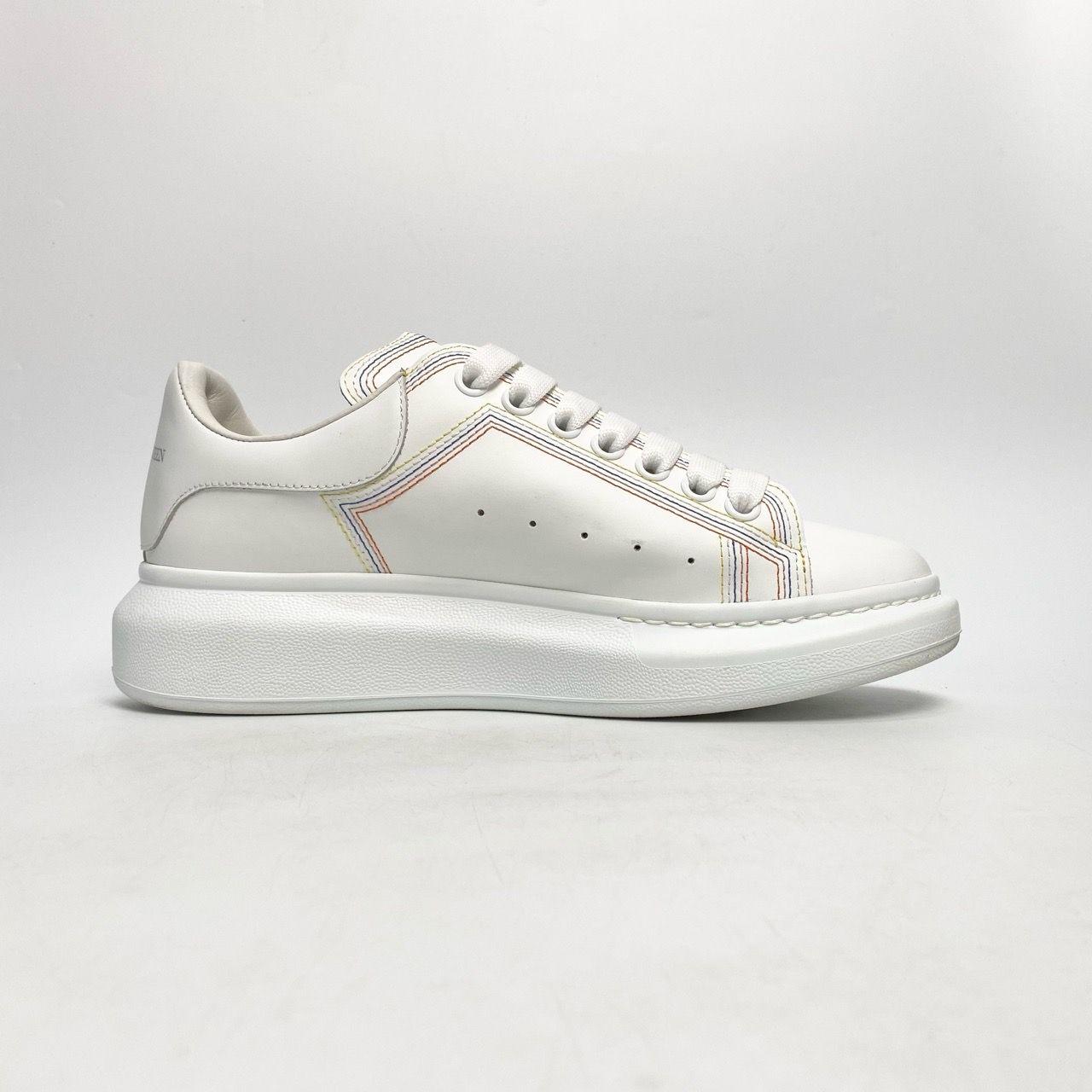  ALEXANDER MCQUEEN CONTRAST STITCH WEDGE SOLE 