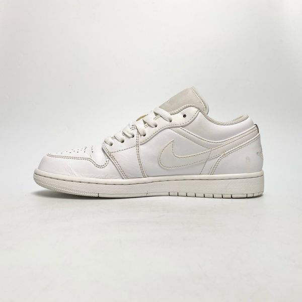  NIKE AIR JORDAN 1 LOW TRIPLE WHITE 553558-136 
