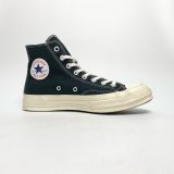  COMME DES GARCONS PLAY X CONVERSE CHUCK TAYLOR ALL STAR 70 HI BLACK 150204C 