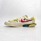  NIKE OFF WHITE X BLAZER LOW WHITE UNIVERSITY RED DH7863-100 