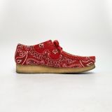  CLARKS X SUPREME WALLABEE BANDANA RED 261-42399 