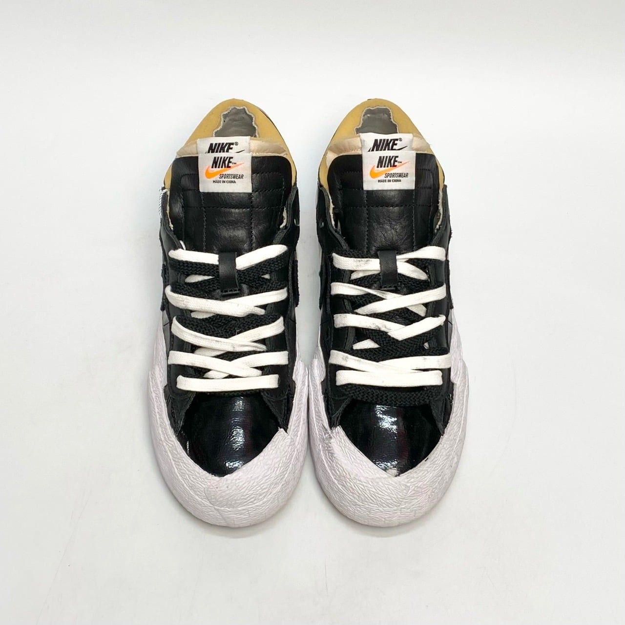  NIKE BLAZER LOW SACAI BLACK LEATHER DM6443-001 