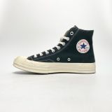  COMME DES GARCONS PLAY X CONVERSE CHUCK TAYLOR ALL STAR 70 HI BLACK 150204C 