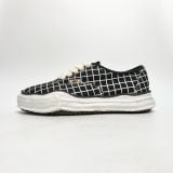  MAISON MIHARA YASUHIRO BAKER OG SOLE CANVAS CHECK LOW-TOP BLACK 