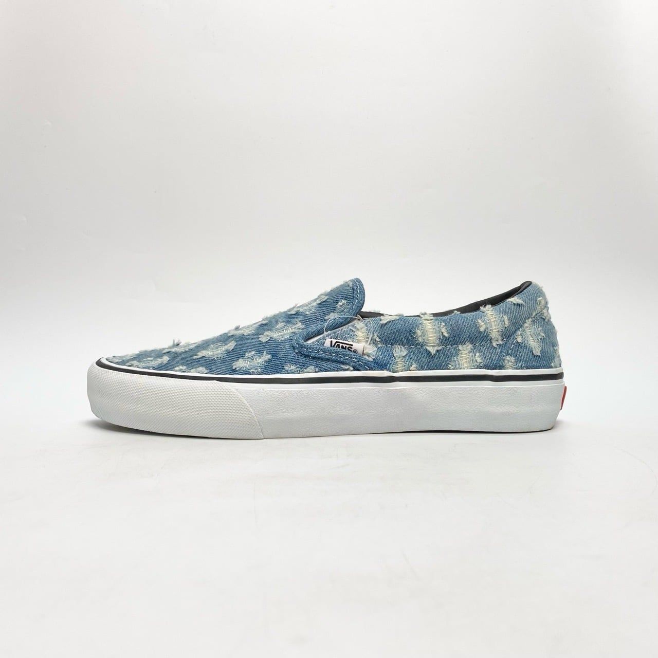  VANS SUPREME X SLIP-ON BLUE HOLE PUNCH DENIM VN0A38DD2DD 