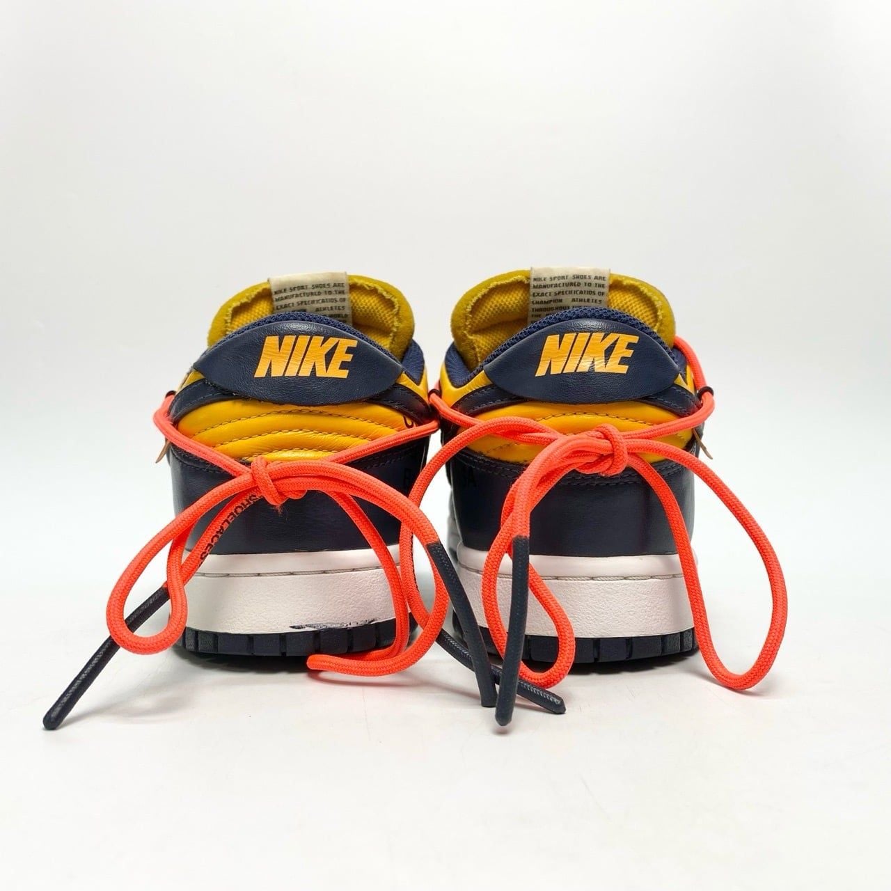  NIKE DUNK LOW OFF-WHITE UNIVERSITY GOLD MIDNIGHT NAVY CT0856-700 