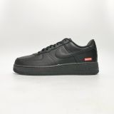  NIKE SUPREME X AIR FORCE 1 LOW BOX LOGO BLACK CU9225-001 