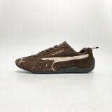  PUMA SPEEDCAT BALENCIAGA SUEDE DISTRESSED BROWN WHITE 406519-05 
