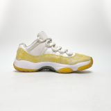  NIKE AIR JORDAN 11 RETRO LOW YELLOW SNAKESKIN (W) AH7860-107 