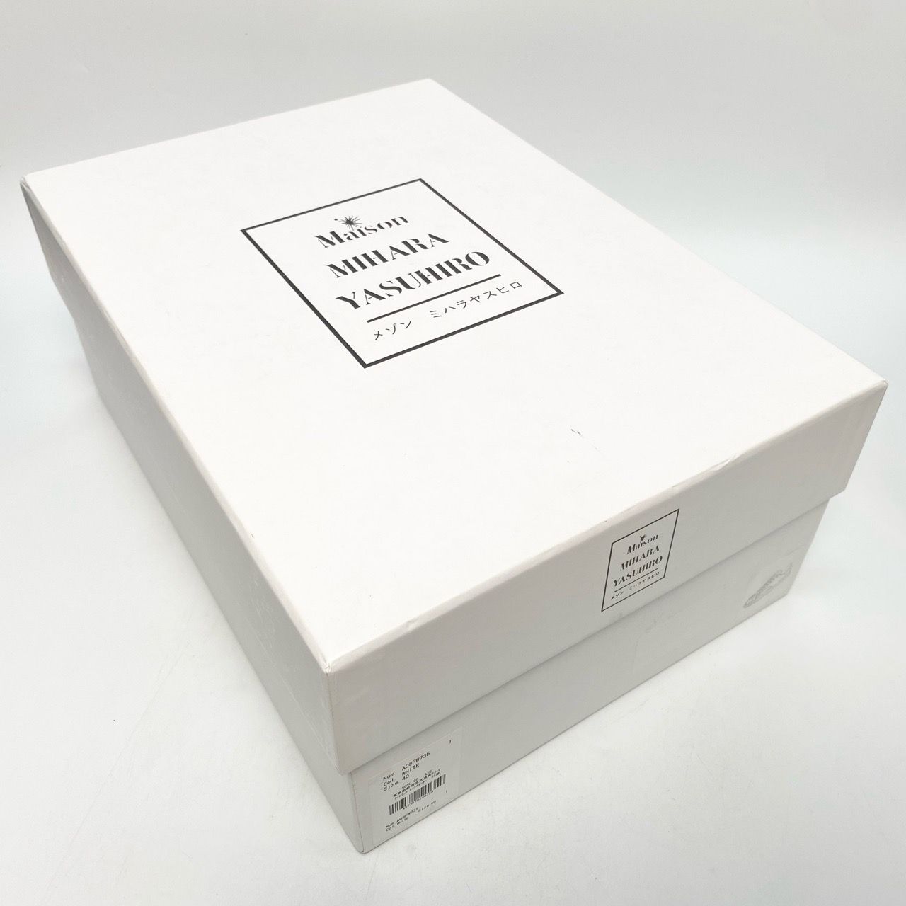  MAISON MIHARA YASUHIRO BLAKEY OG SOLE CANVAS LOW WHITE BLACK A08FW735 