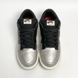  GIÀY SUPREME × NIKE DUNK LOW METALLIC SILVER/BLACK CK3480-001 