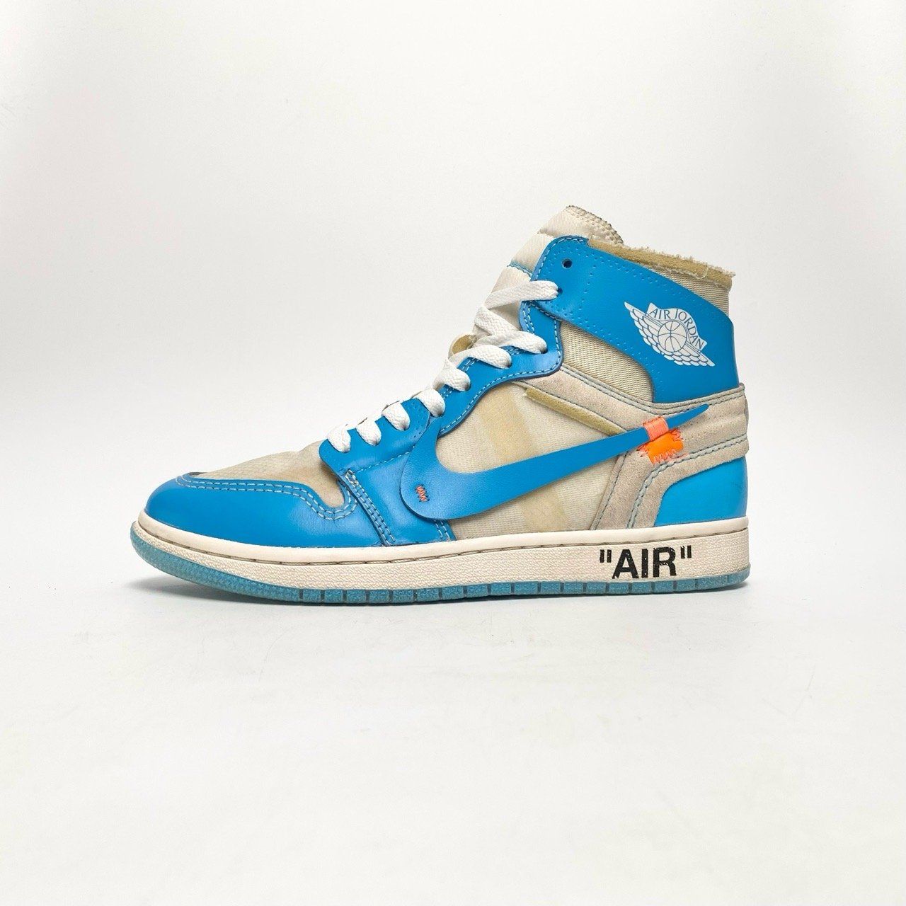  NIKE AIR JORDAN 1 X OFF-WHITE UNIVERSITY BLUE AQ0818-148 