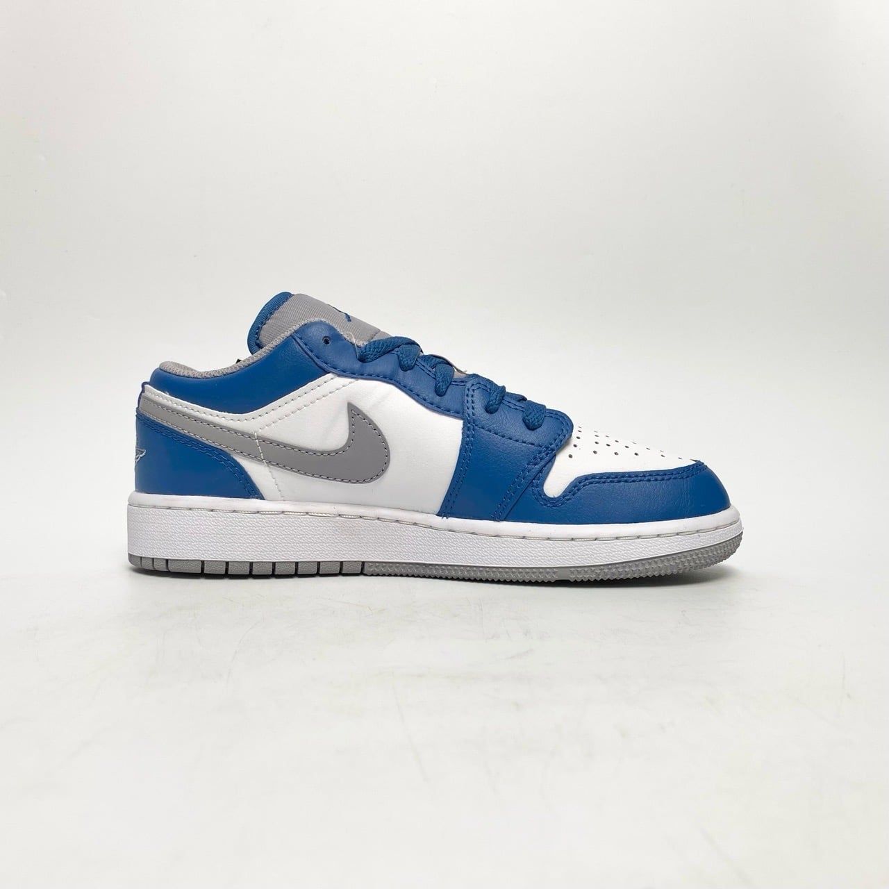  NIKE AIR JORDAN 1 LOW GS TRUE BLUE CEMENT 553560-412 