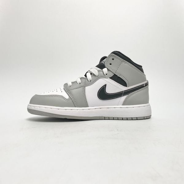  NIKE AIR JORDAN 1 MID LIGHT SMOKE GREY 554725-078 