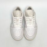  NIKE AIR JORDAN 1 LOW TRIPLE WHITE 553558-136 