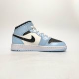  NIKE AIR JORDAN 1 MID GS ICE BLUE 555112-401 