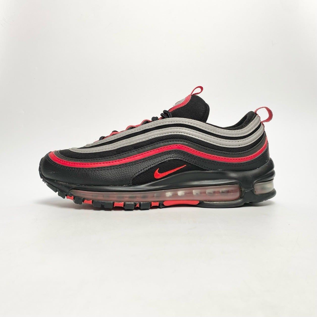  NIKE AIR MAX 97 BLACK RED SILVER 921826-014 