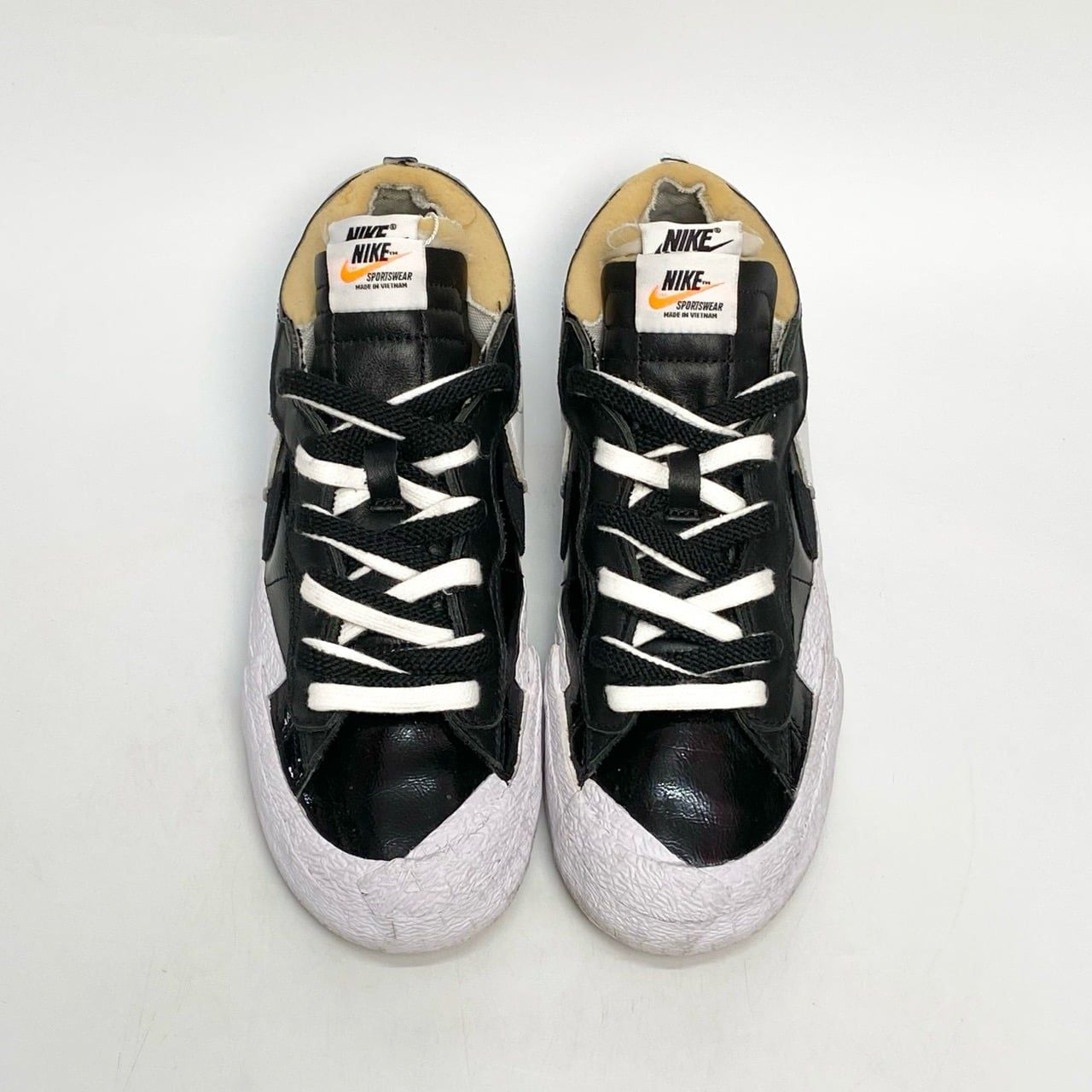 NIKE BLAZER LOW SACAI BLACK LEATHER DM6443-001 