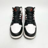  NIKE AIR JORDAN 1 MID GS CHILE RED 554725-075 