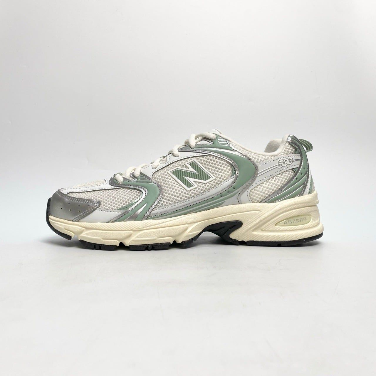  NEW BALANCE 530 SILVER METALLIC MOSAIC GREEN U530SEB 