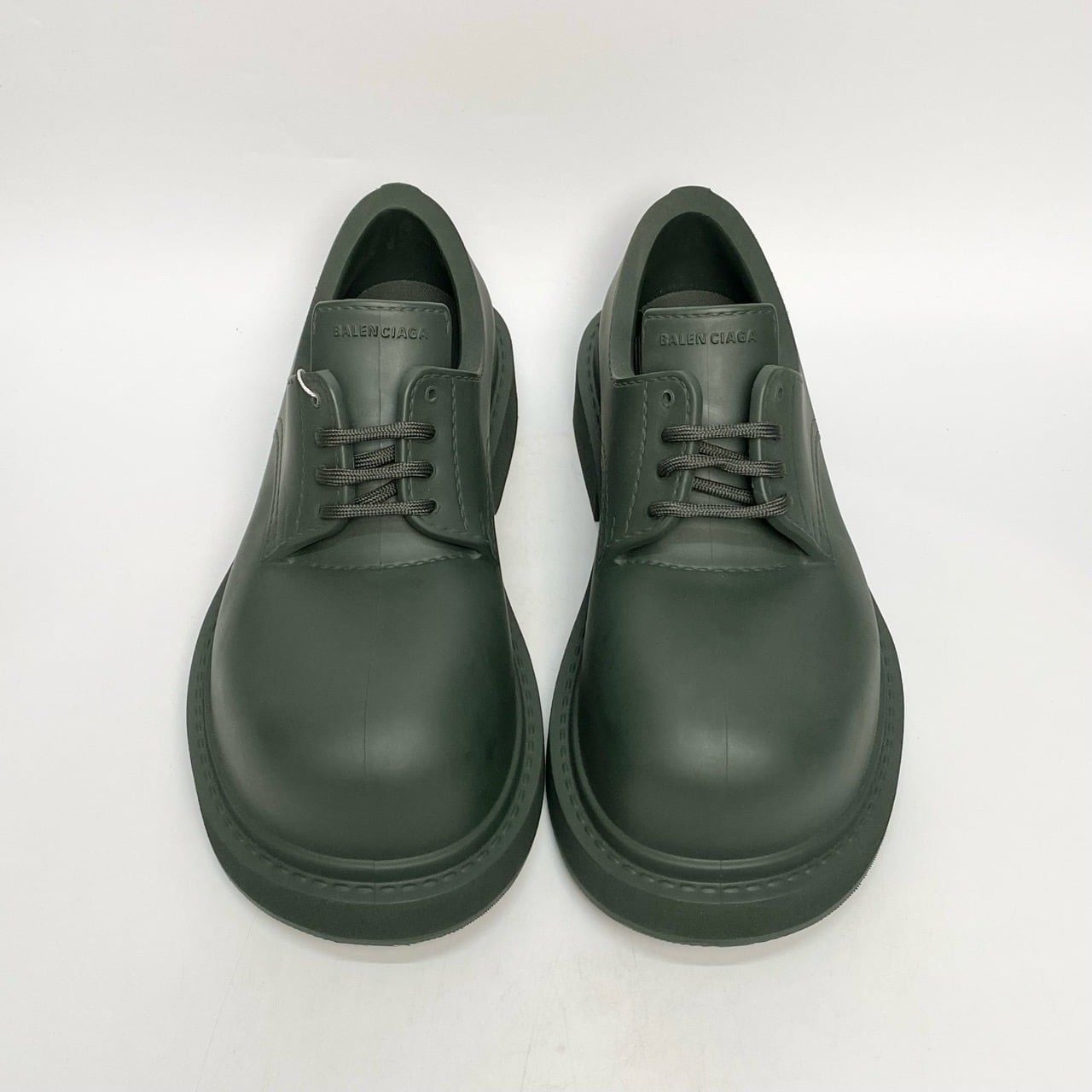  BALENCIAGA TRAINERS WORN-OUT DARK GREEN 717805W0FOI1025 