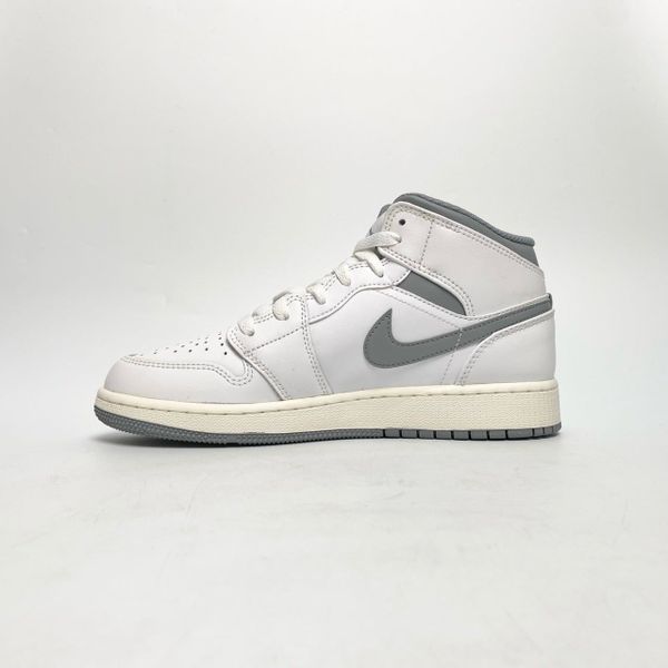  NIKE AIR JORDAN 1 MID NEUTRAL GREY 554725-135 