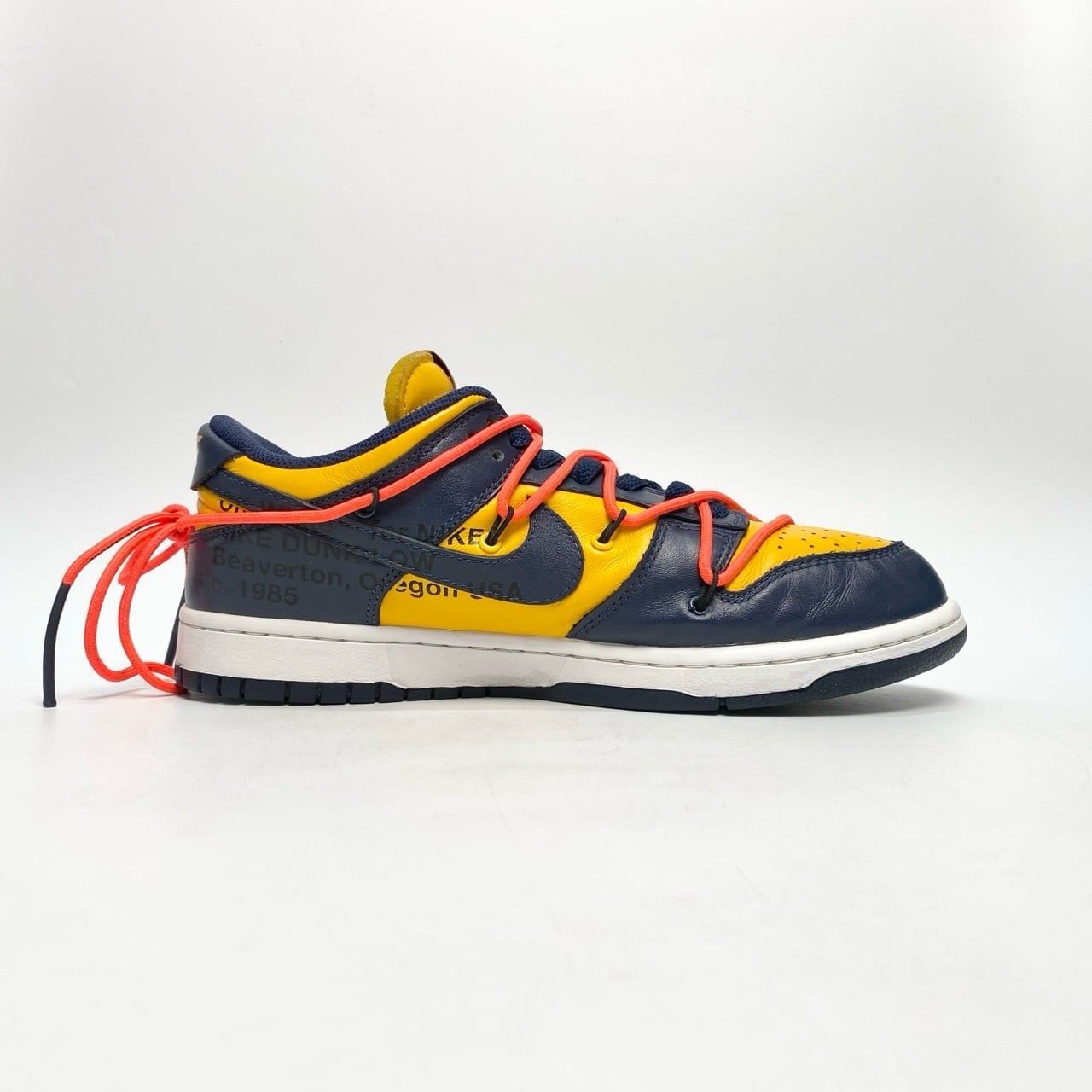  NIKE DUNK LOW OFF-WHITE UNIVERSITY GOLD MIDNIGHT NAVY CT0856-700 