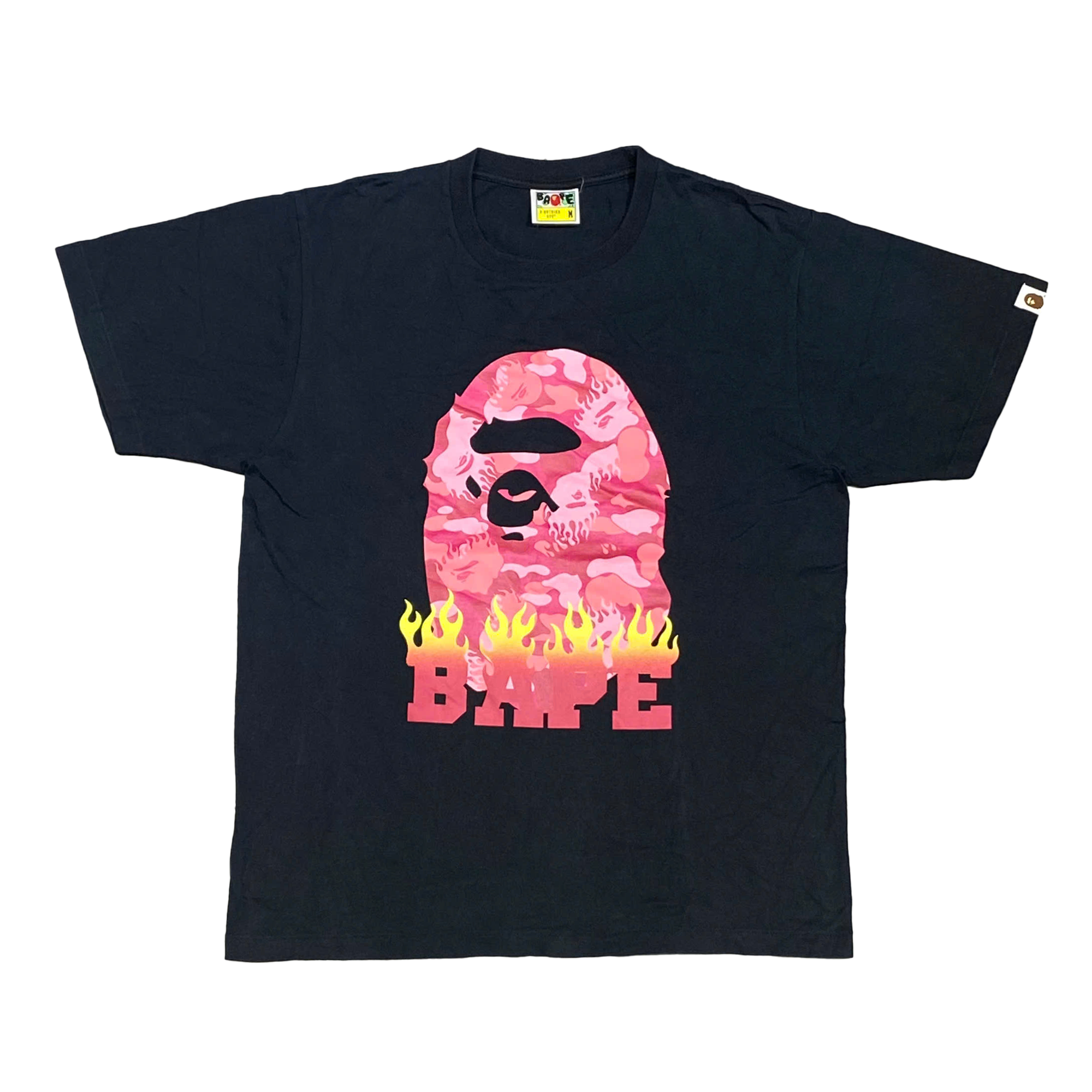  BAPE FIRE BIG HEAD T-SHIRT 
