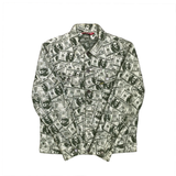  SUPREME 100 DOLLAR BILL TRUCKER JACKET GREEN 