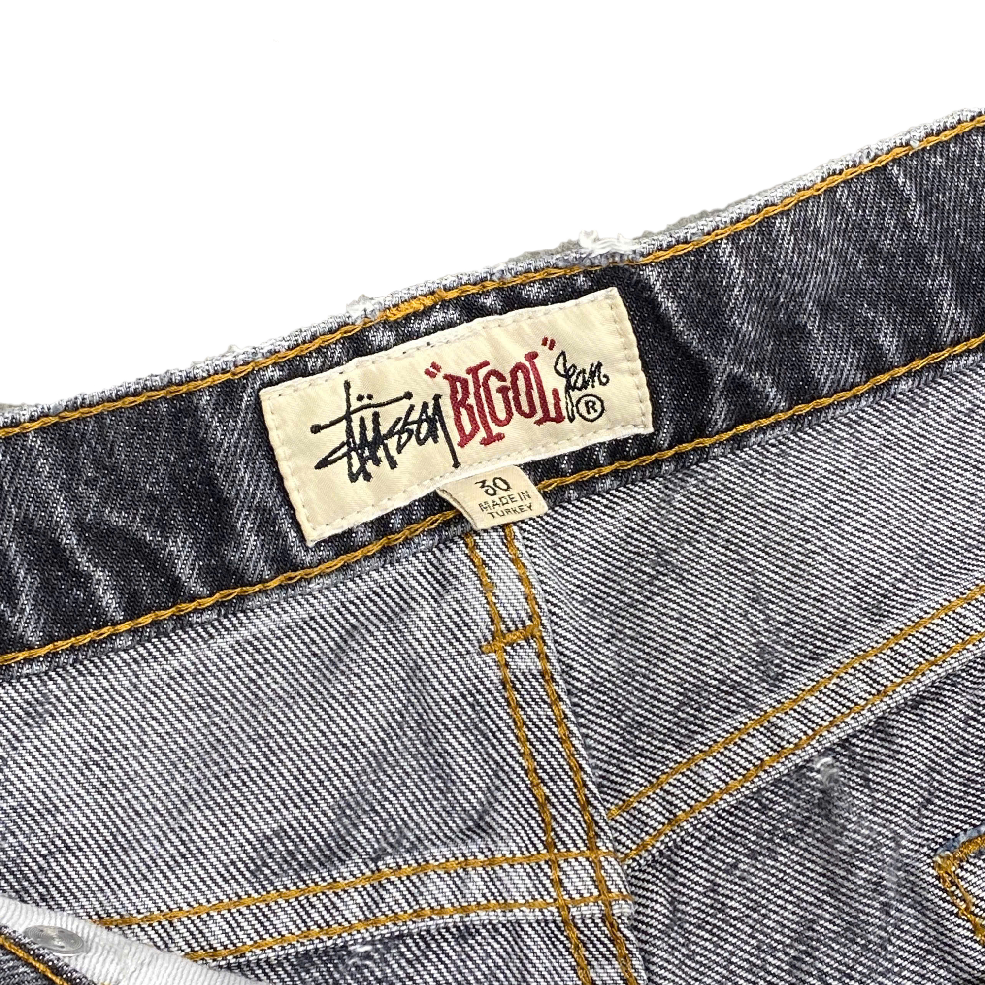  STUSSY WORLDWIDE BIG OL' JEANS BLACK 