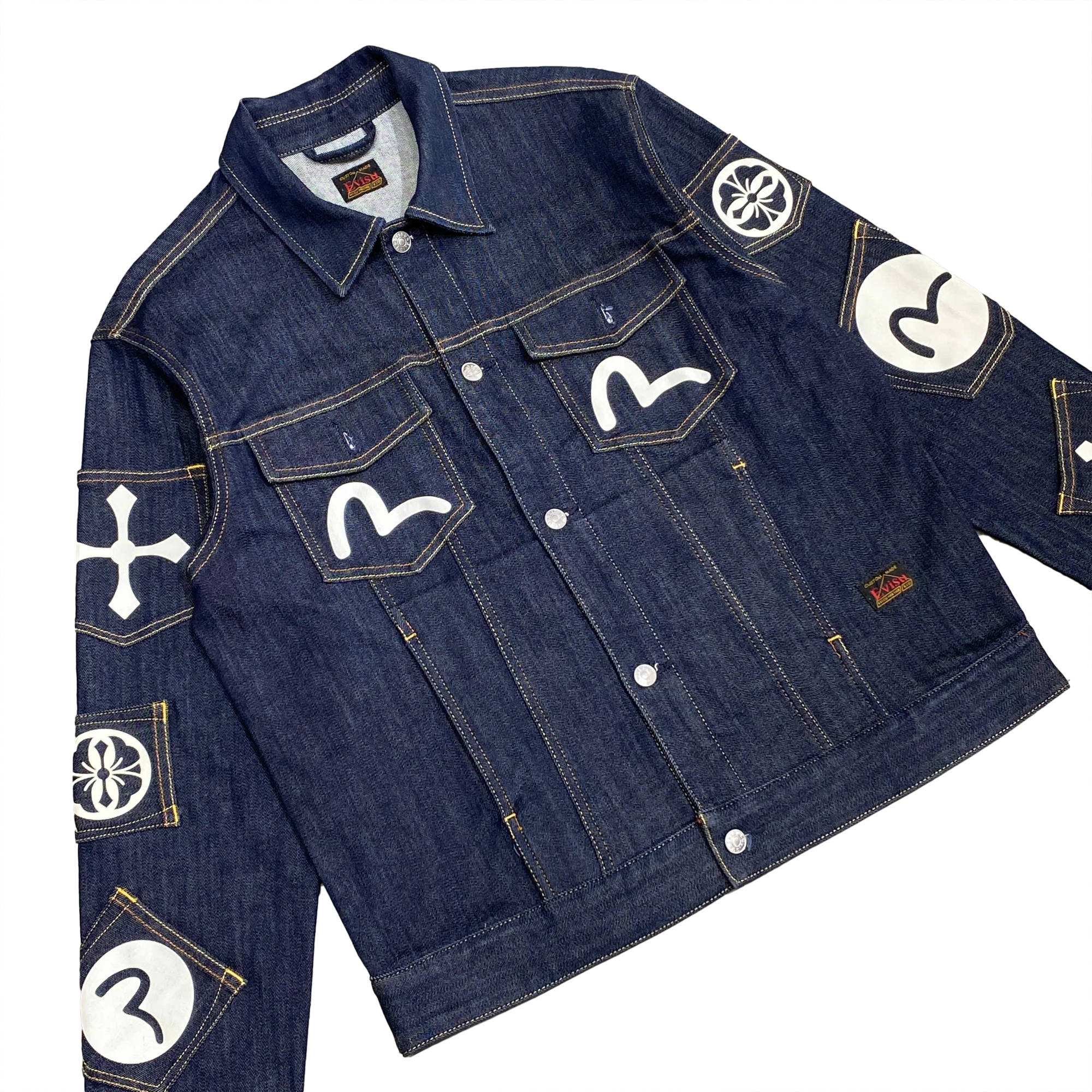  EVISU MULTI-POCKET RELAX FIT BLUE 2EAHTM3DJ7004RXCX 