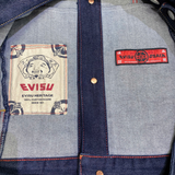  EVISU MULTI-POCKET RELAX FIT BLUE 2EAHTM3DJ7004RXCX 