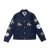  EVISU MULTI-POCKET RELAX FIT BLUE 2EAHTM3DJ7004RXCX 