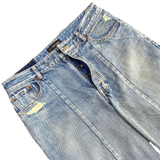  BALENCIAGA BLUE BIKER DARTS JEANS 