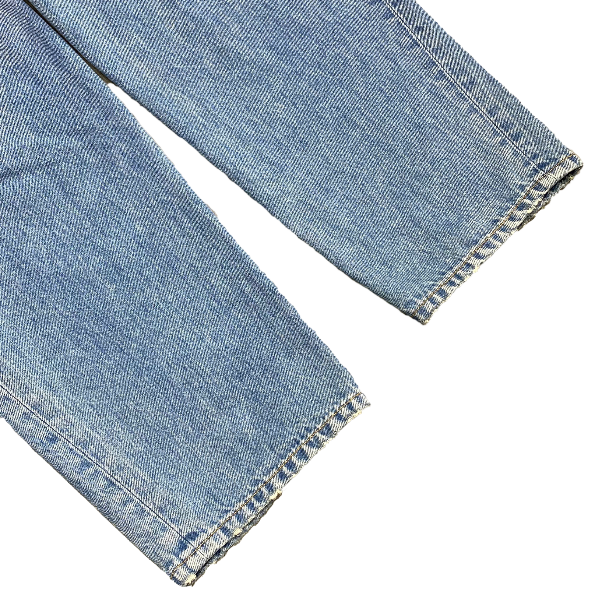  BALENCIAGA BLUE BIKER DARTS JEANS 