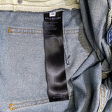  BALENCIAGA BLUE BIKER DARTS JEANS 