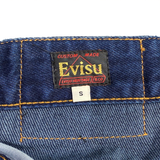  EVISU HAND-DRAWN SEAGULL PRINT 3D FIT JEANS 