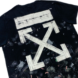  OFF-WHITE SSENSE EXCLUSIVE BLACK GALAXY BRUSH T-SHIRT 