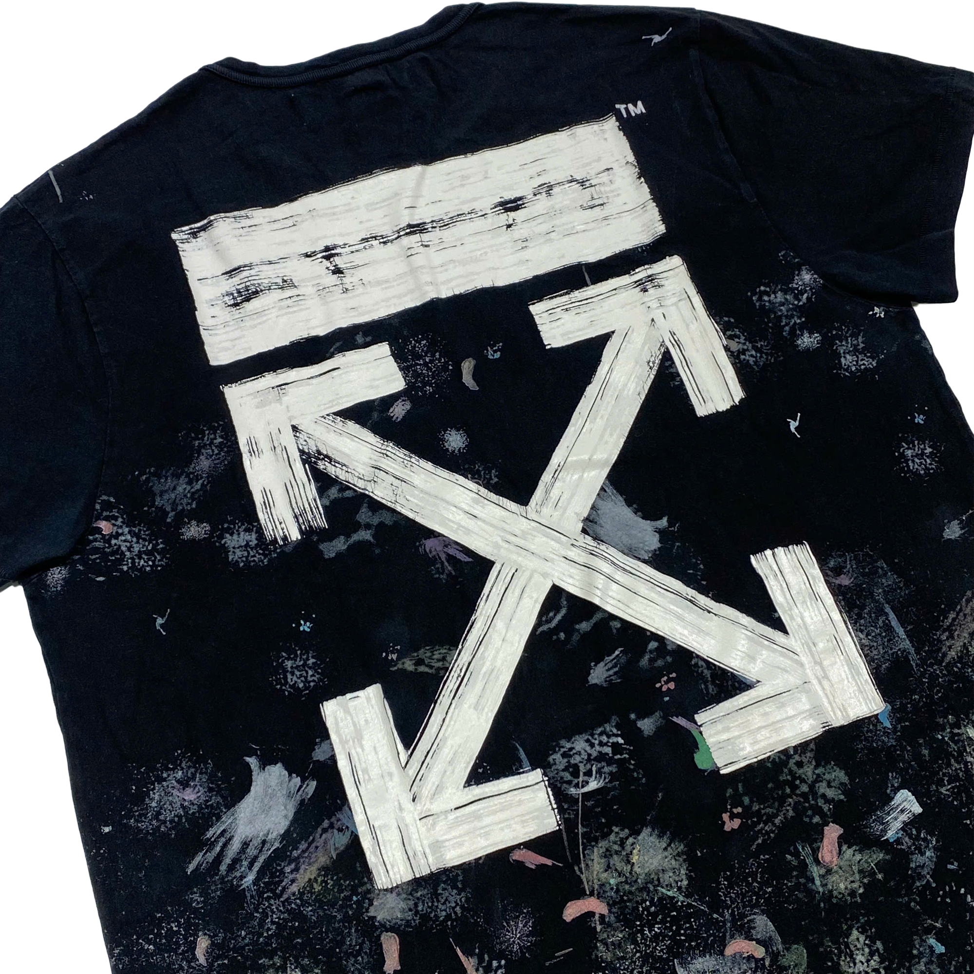  OFF-WHITE SSENSE EXCLUSIVE BLACK GALAXY BRUSH T-SHIRT 