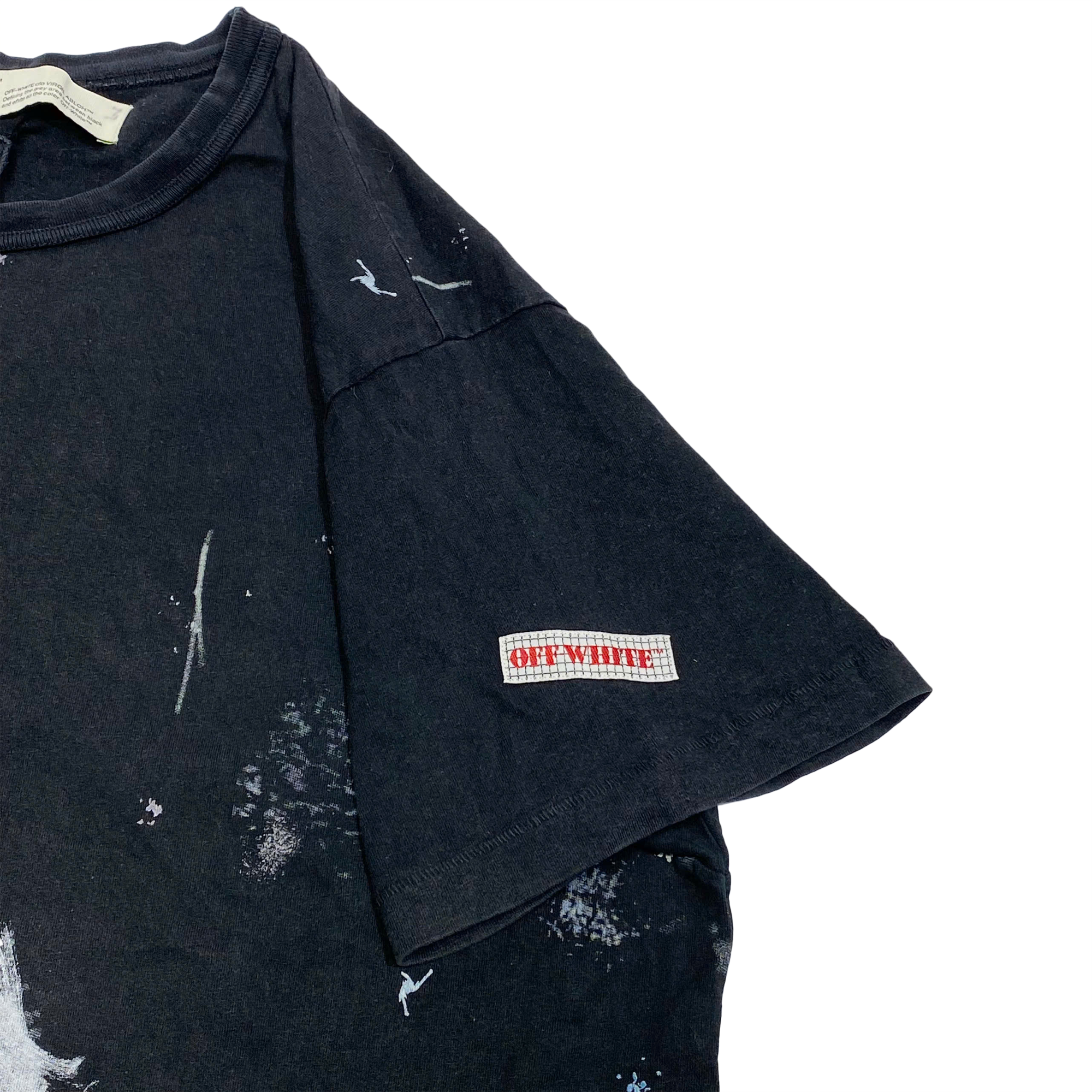  OFF-WHITE SSENSE EXCLUSIVE BLACK GALAXY BRUSH T-SHIRT 