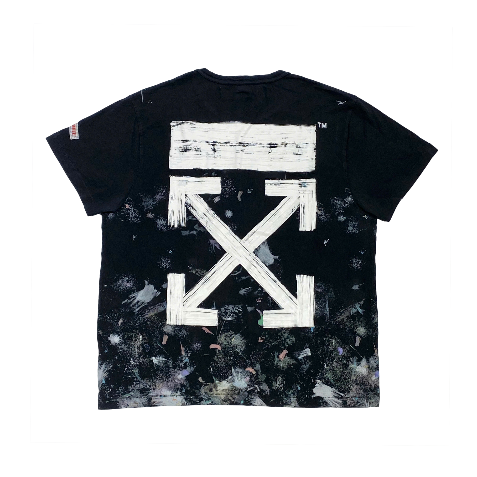  OFF-WHITE SSENSE EXCLUSIVE BLACK GALAXY BRUSH T-SHIRT 