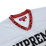  SUPREME JERSEY WHITE&RED 39 BANDANA FOOTBALL 