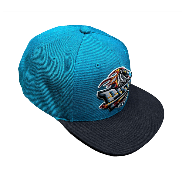  DETROIT PISTONS HAT CAP SNAP BLUE MITCHELL & NESS NBA BASKETBALL 